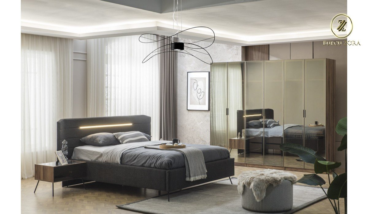 NEW YORK CEVİZ YATAK ODASI TAKIMI