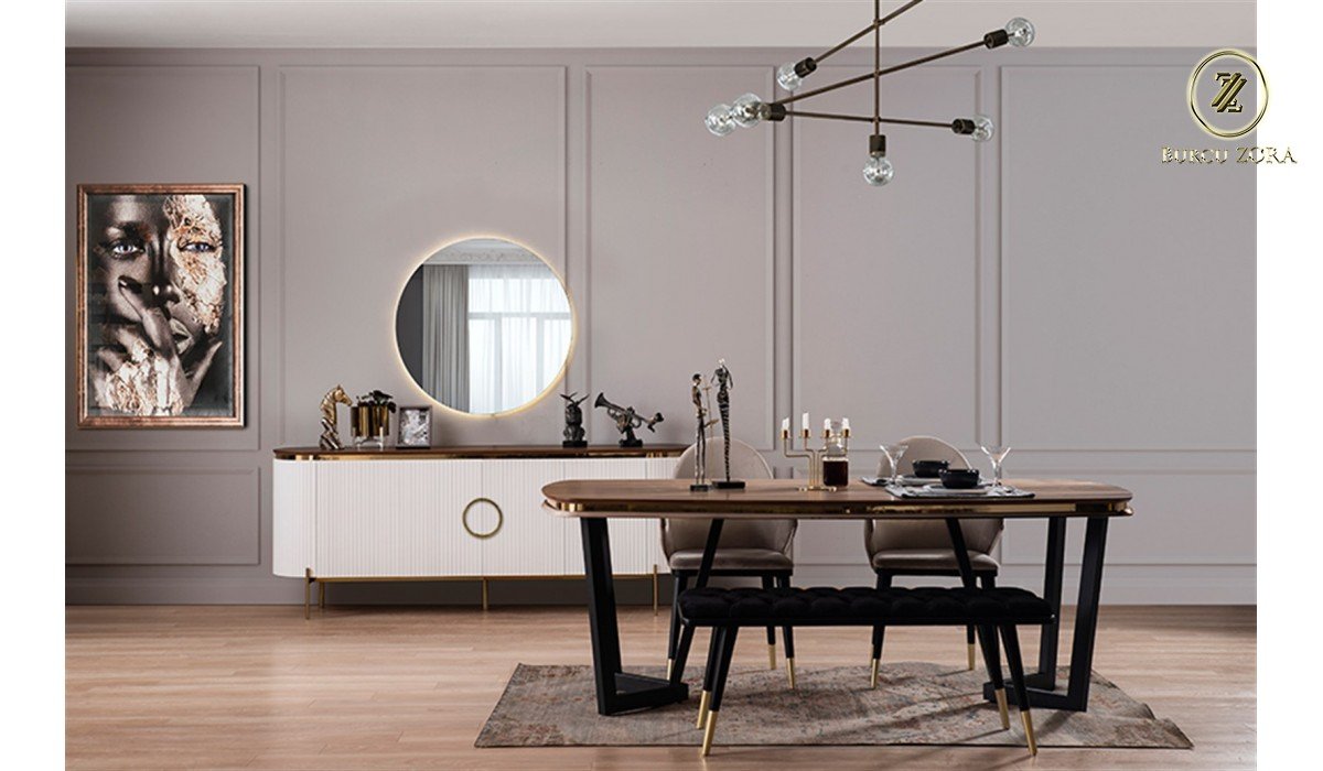 OLİVYA EKRU YEMEK ODASI