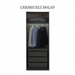 NEW YORK ANTRASİT KÖŞE DOLAP