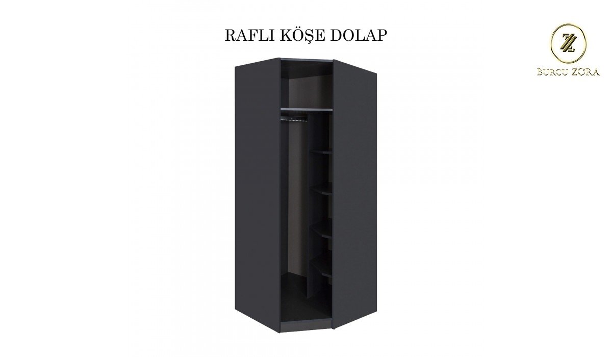 NEW YORK ANTRASİT KÖŞE DOLAP