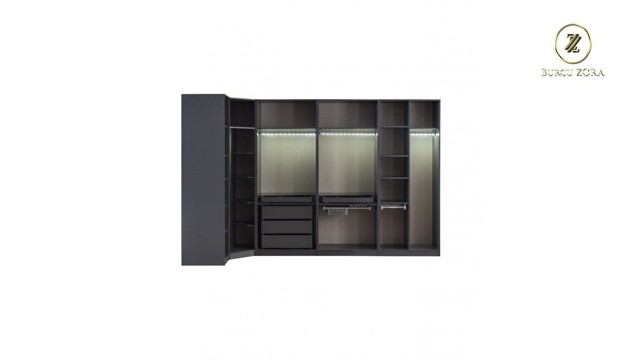 NEW YORK ANTRASİT KÖŞE DOLAP