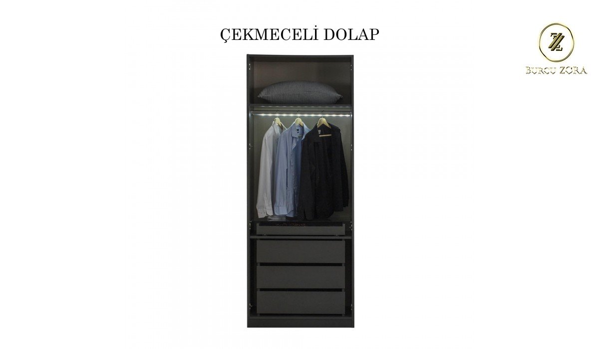 NEW YORK İKİ KAPAKLI ÇEKMECELİ MODÜL