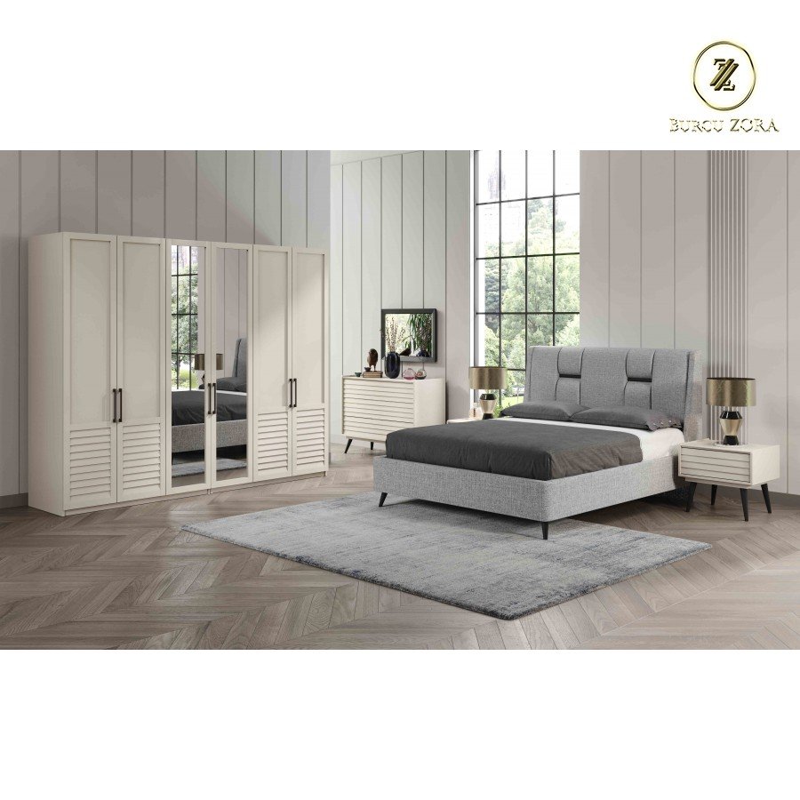 LONDON EKRU YATAK ODASI TAKIMI