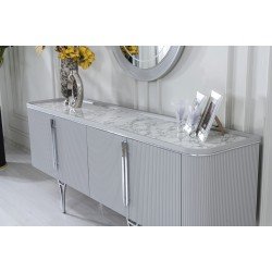 EMİLY YEMEK ODASI SİS GRİ