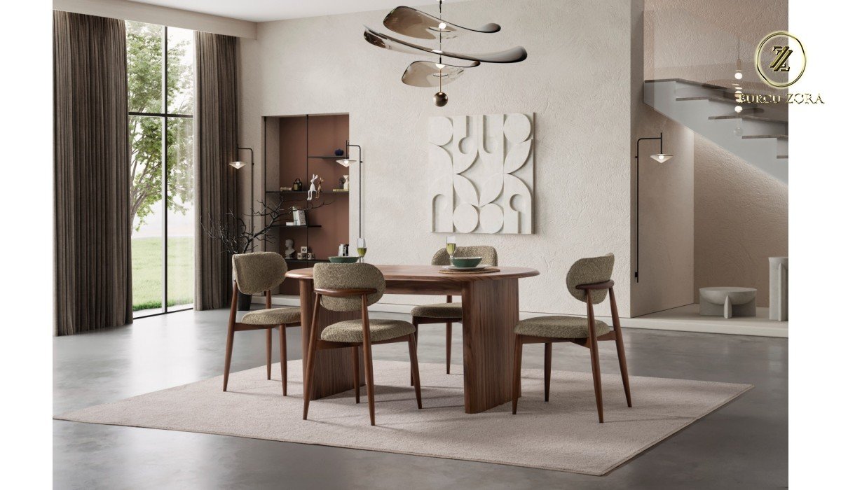 HELEN MASA SET CEVİZ