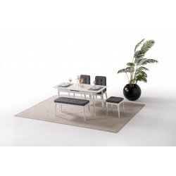 JULİET MASA SET BEYAZ