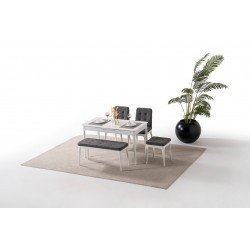 JULİET MASA SET BEYAZ