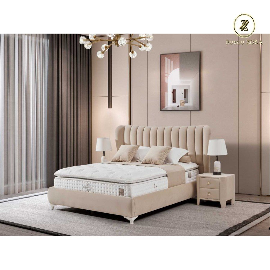 QUEEN BAŞLIK BAZA YATAK SET (160/200)