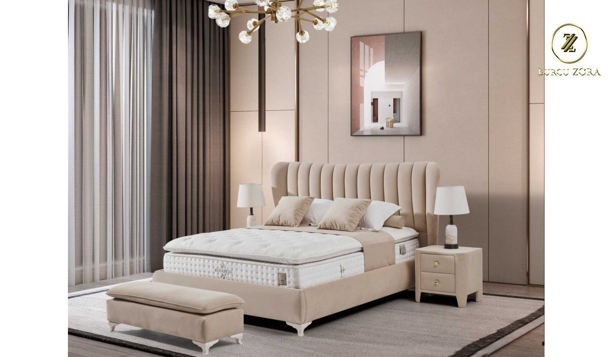 QUEEN BAŞLIK BAZA YATAK SET (160/200)
