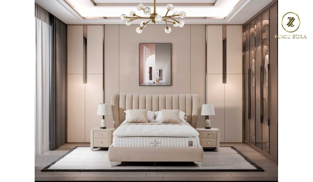 QUEEN BAŞLIK BAZA YATAK SET (160/200)